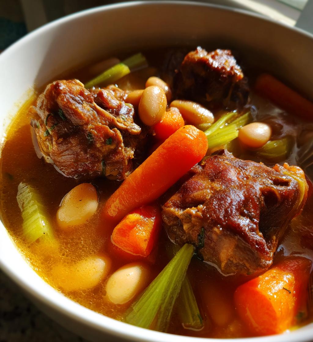 Oxtail Stew with Butter Beans - detail 1