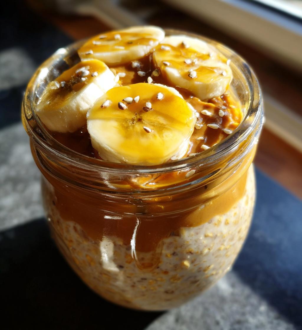 Peanut Butter Banana Overnight Oats - detail 1