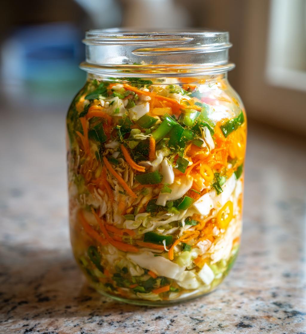 Pikliz (Spicy Pickled Cabbage Slaw) - detail 1