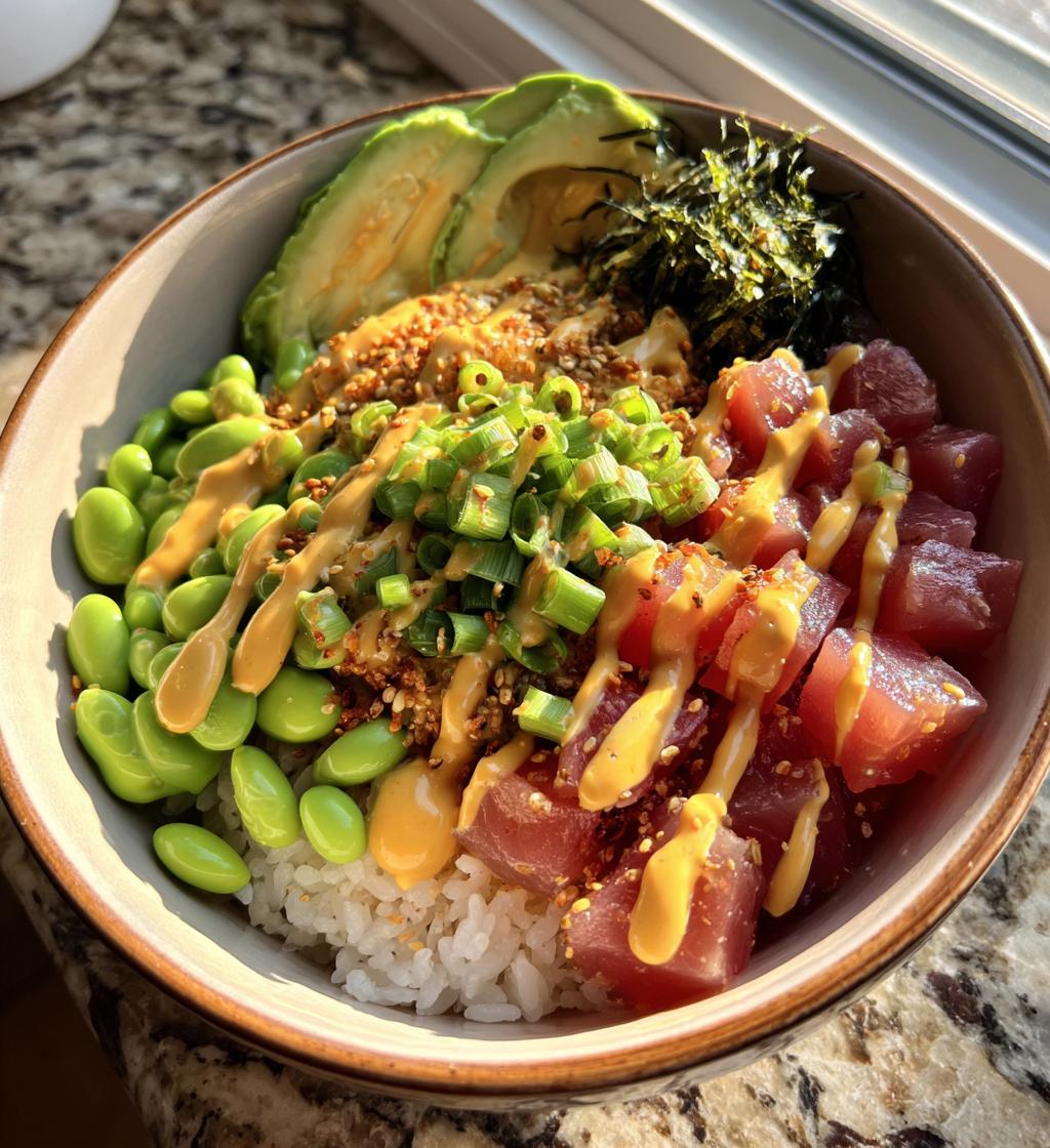 Poke Bowl with Spicy Mayo and Edamame - detail 1