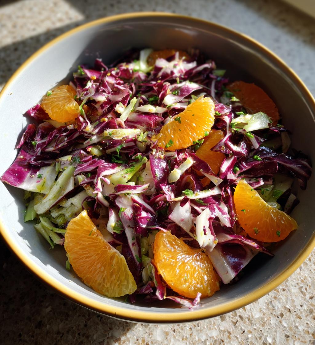 Radicchio and Fennel Citrus Salad - detail 1
