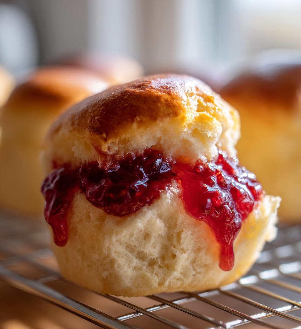 Raspberry Buns - detail 1
