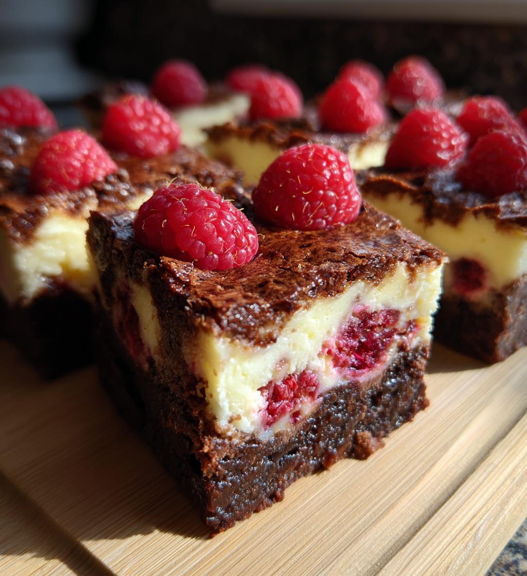 Raspberry Cheesecake Brownies - detail 1