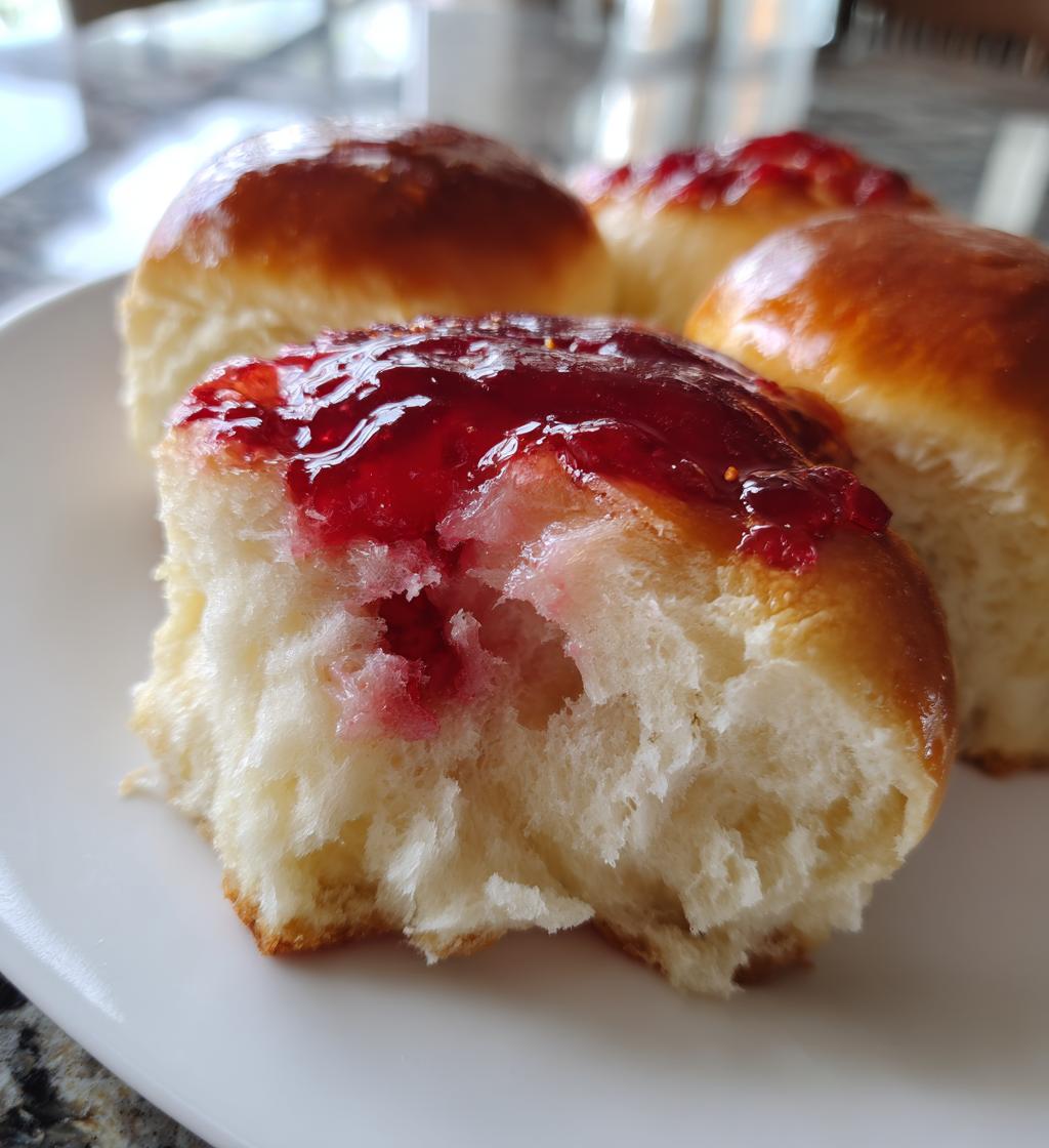 Raspberry Jam Buns - detail 1