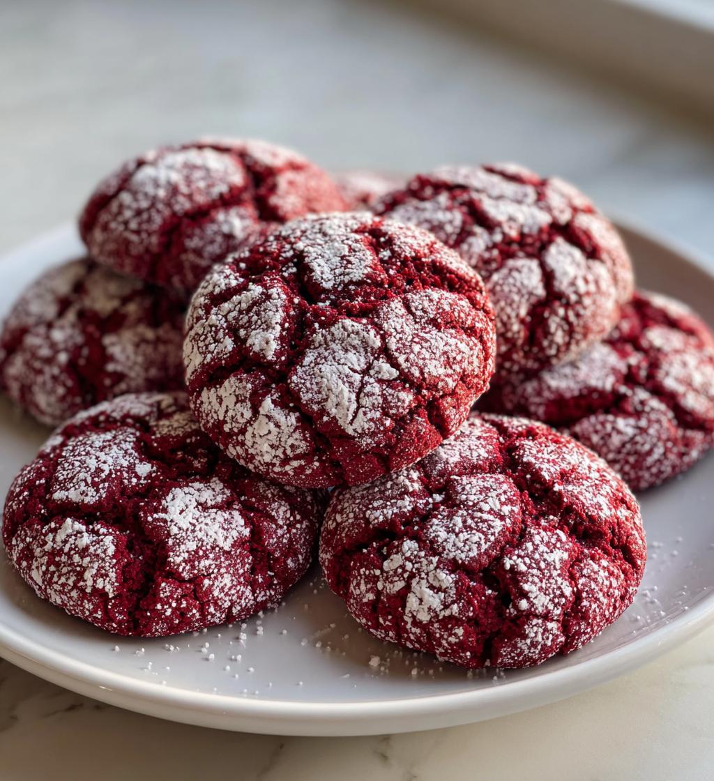 Red Velvet Crinkle Cookies - detail 1
