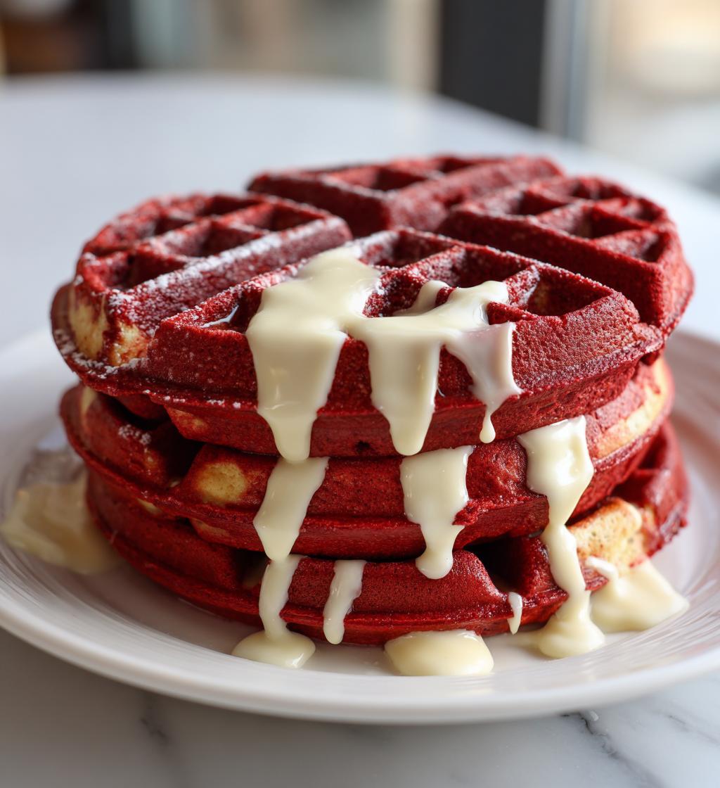 Red Velvet Waffles - detail 1