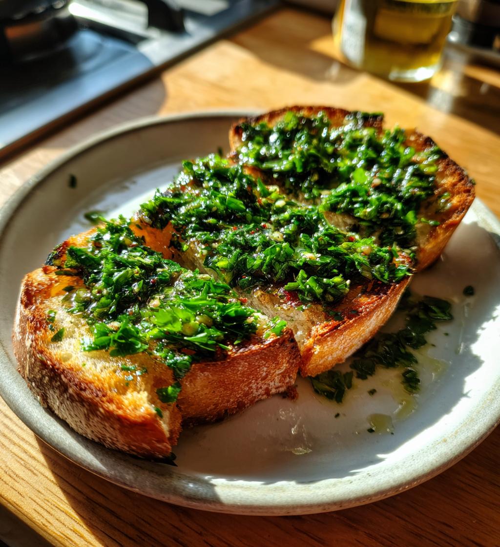 Smoked Bone Marrow on Toast (With parsley salad) - detail 1