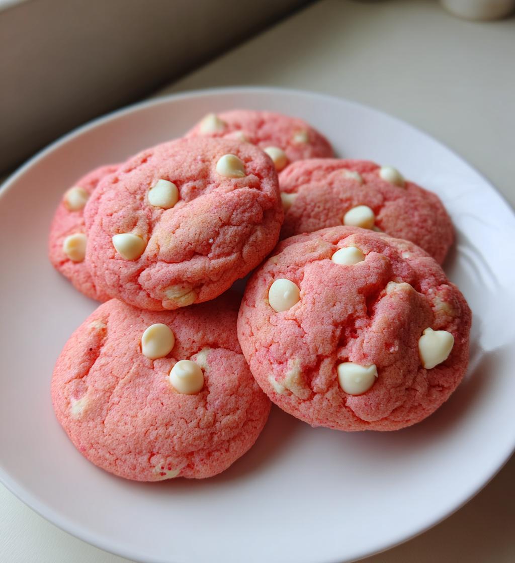 Strawberry Cake Mix Cookies - detail 1