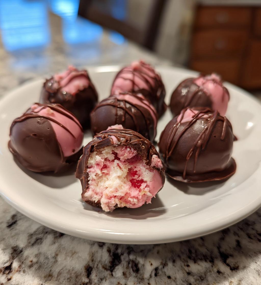 Strawberry Cake Truffles - detail 1