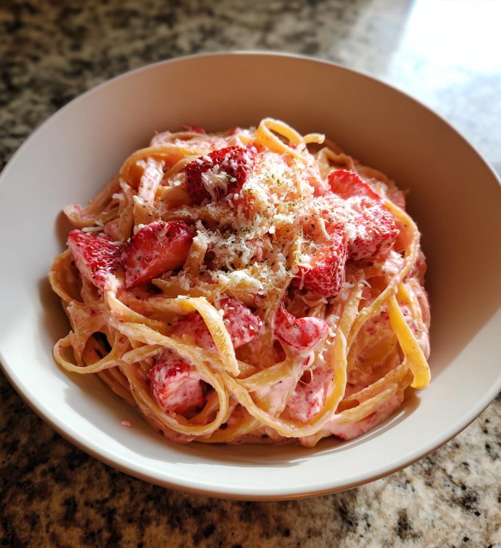 Strawberry Pasta (sweet‑savory strawberry cream pasta) - detail 1