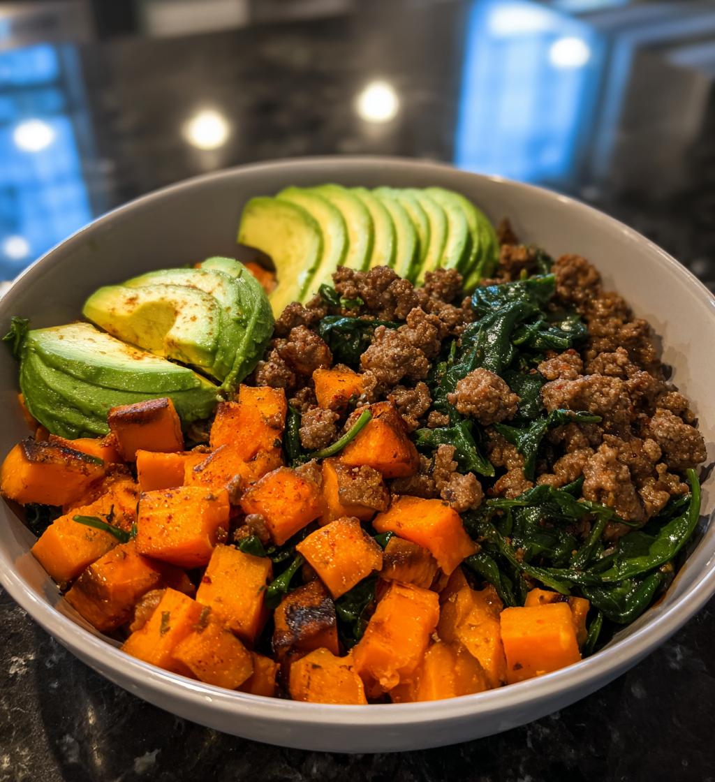 Sweet Potato Beef Bowl - detail 1
