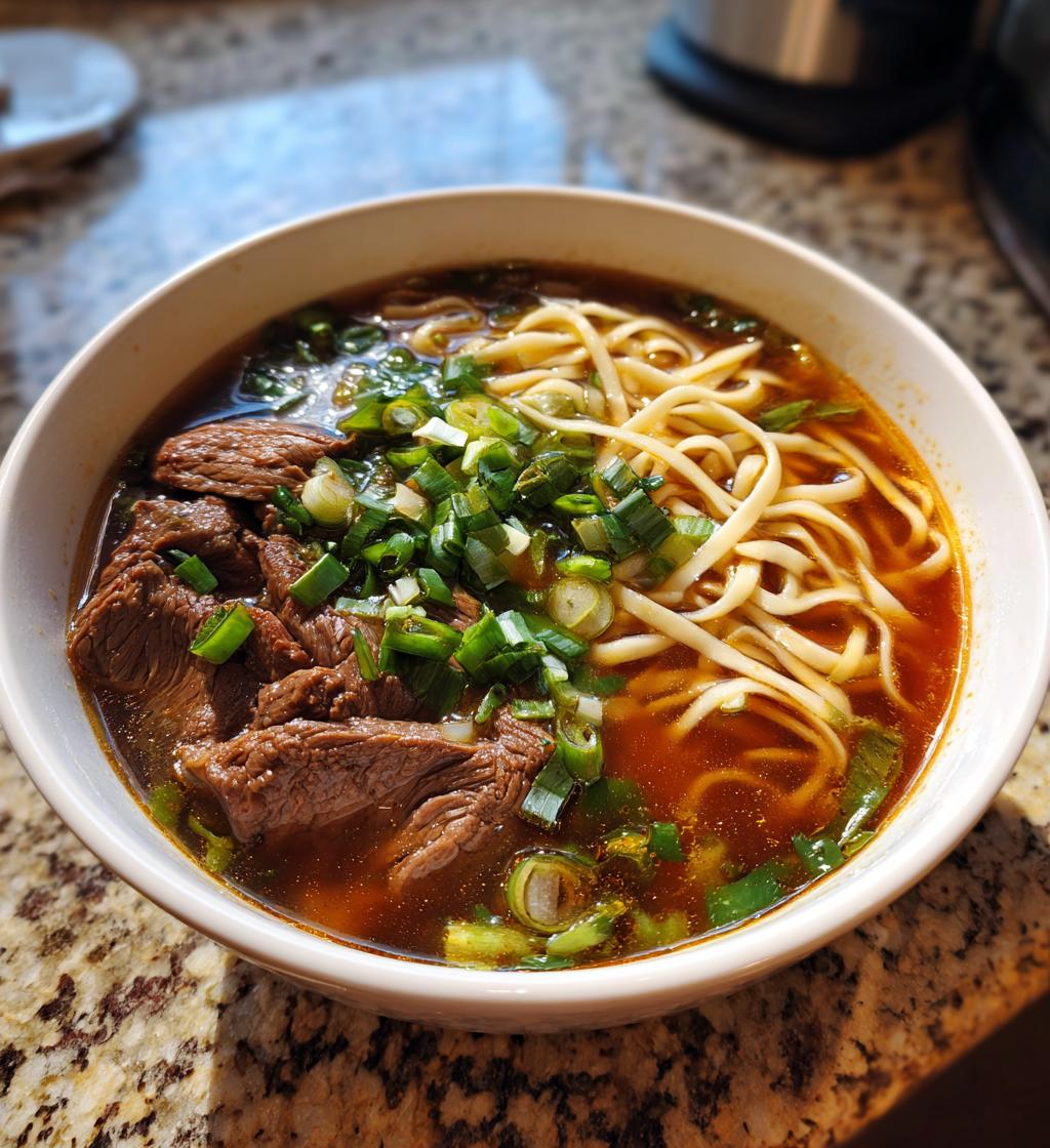 Taiwanese Beef Noodle Soup - detail 1