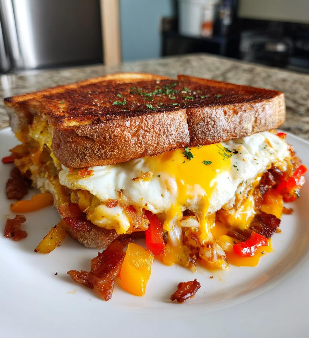 The Ultimate All-In-One Breakfast Hash Sandwich - detail 1