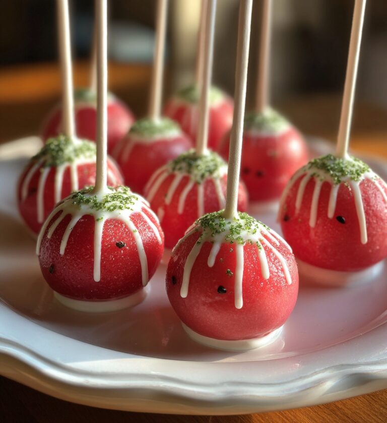 Refreshing Watermelon Cake Pops for Summer Parties